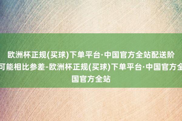 欧洲杯正规(买球)下单平台·中国官方全站配送阶梯可能相比参差-欧洲杯正规(买球)下单平台·中国官方全站