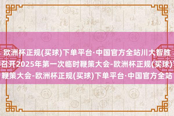 欧洲杯正规(买球)下单平台·中国官方全站川大智胜：2025年1月10日将召开2025年第一次临时鞭策大会-欧洲杯正规(买球)下单平台·中国官方全站