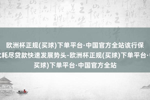 欧洲杯正规(买球)下单平台·中国官方全站该行保抓自营数字化耗尽贷款快速发展势头-欧洲杯正规(买球)下单平台·中国官方全站